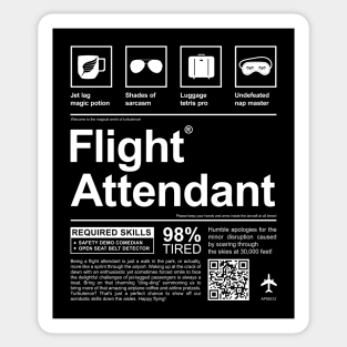 FLIGHT ATTENDANT Sticker